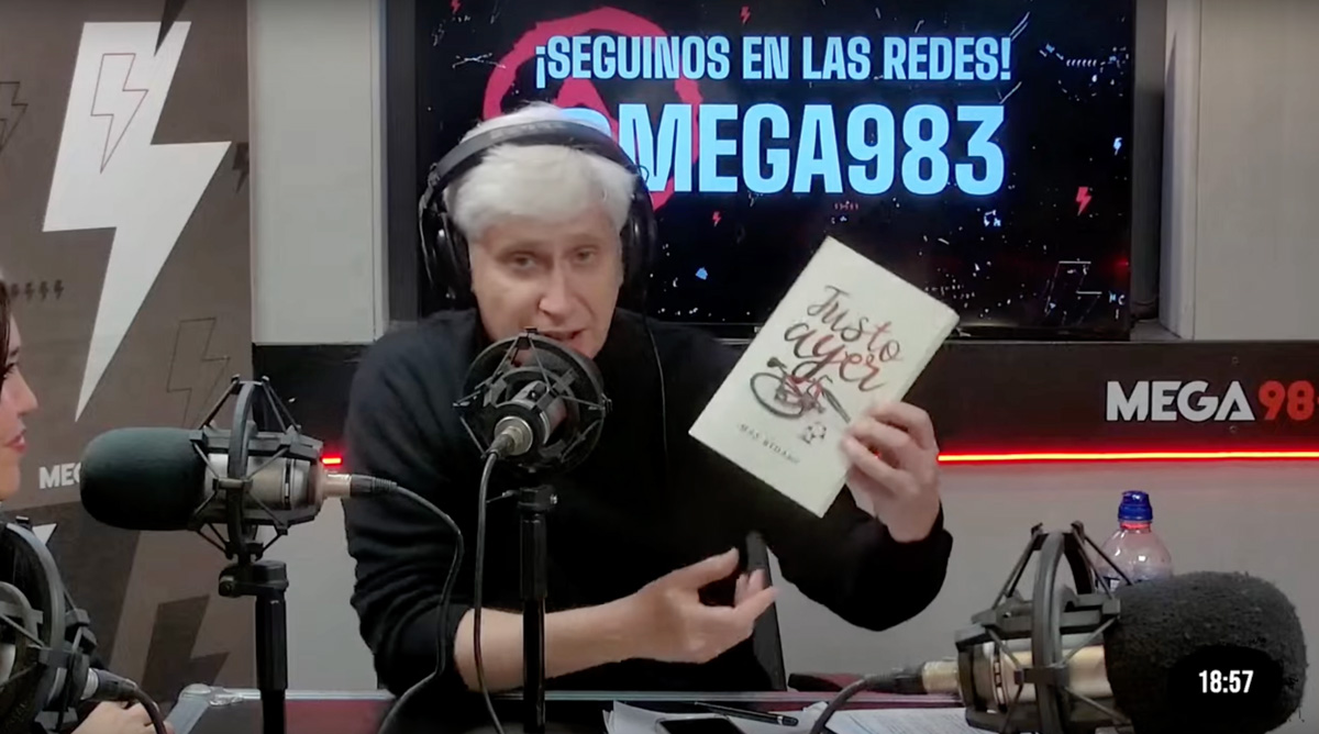 Juan Di Natale recibió Justo Ayer de Max Bidart en Mega 98.3