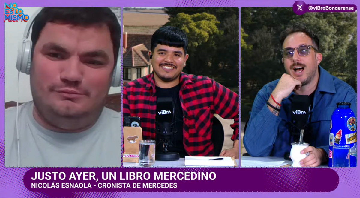 Max Bidart en Vibra Bonaerense, presentando justo ayer