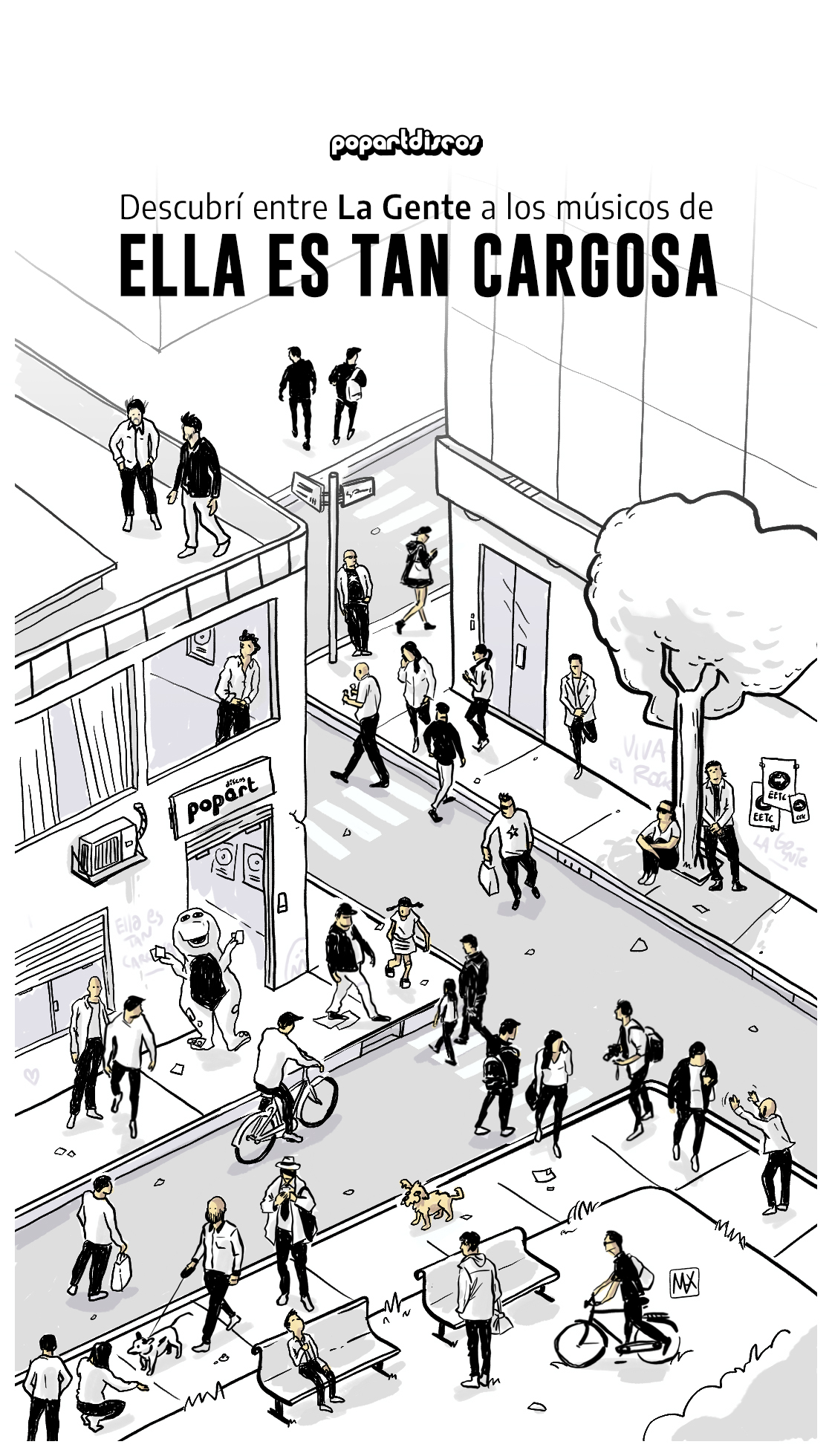 La Gente, arte de tapa Ella es tan cargosa, por Max Bidart