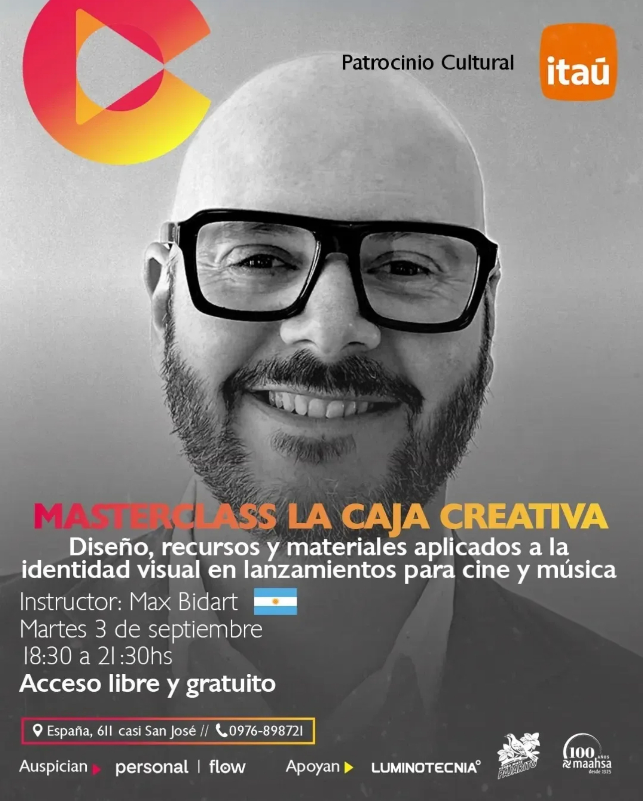 Max Bidart, la caja creativa, en Cine TIA Paraguay
