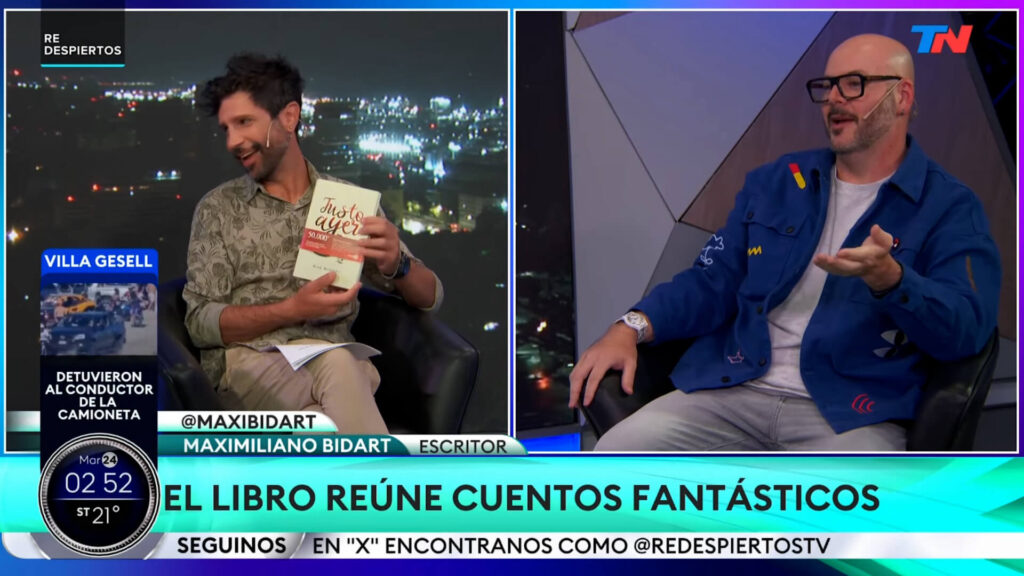 Max Bidart presentó “Despoblados” en TN: del storytelling en QKStudio a la literatura con Editorial Orsai